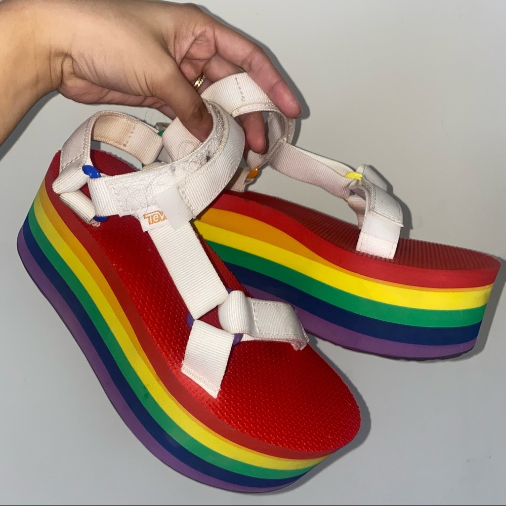 Teva Flatform Rainbow Sandals